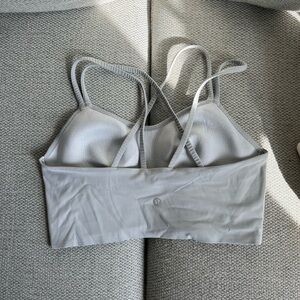 lululemon athletica Light Gray Sports Bra